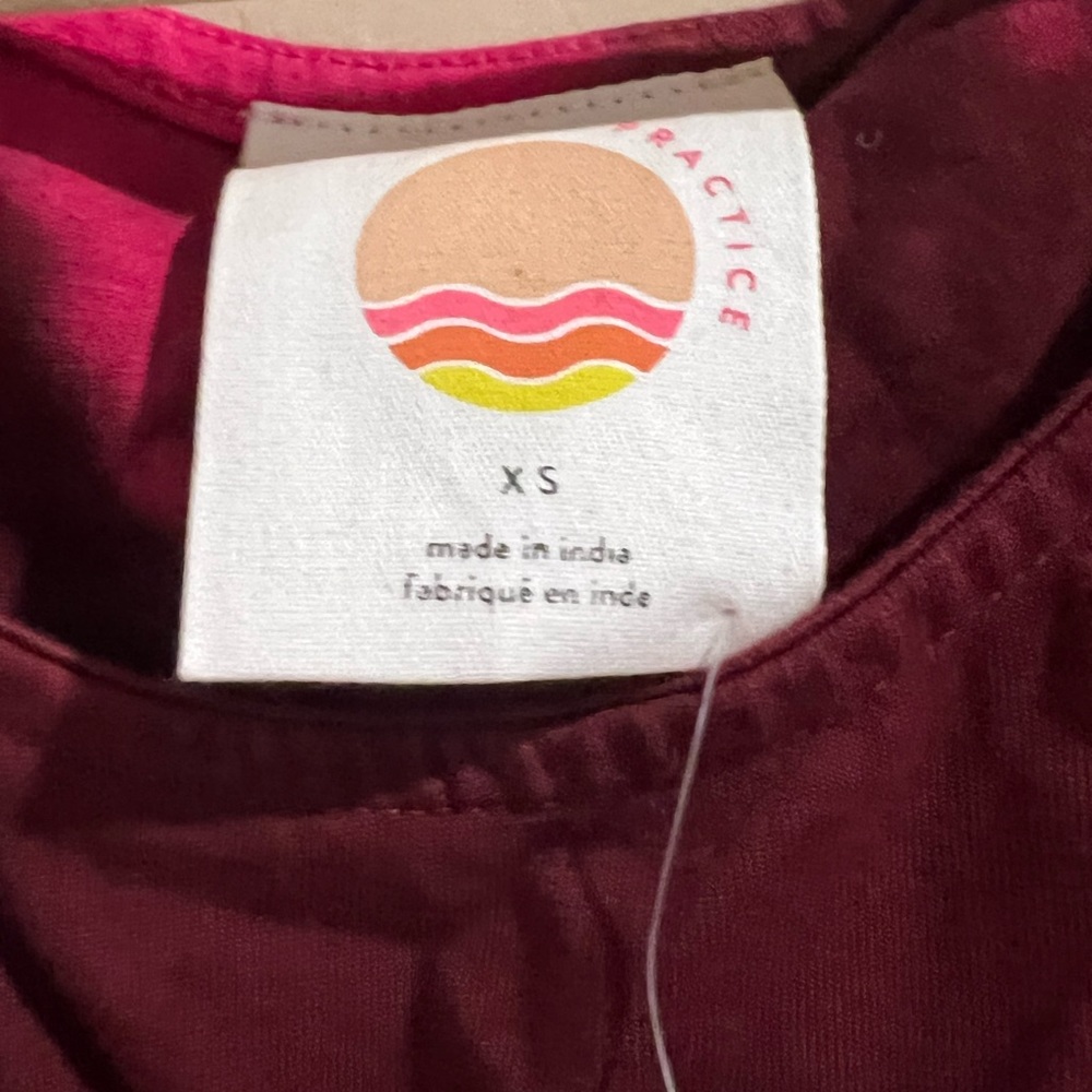Cute magenta Anthropologie daily practice dress